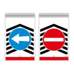 PAIR OF TAIL LIFT FLAGS WITH SIGNAL