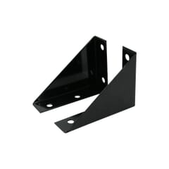 COPPIA STAFFE UNIVERSALI TRIANGOLARI ACCIAO VERNICIATO NERO