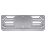 PORTATARGA ANTERIORE IN ALLUMINIO ANODIZZATO CON BAVETTA