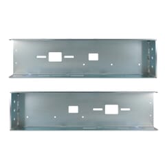 GALVANIZED PAIR OF LAMP HOLDER RIGHT - LEFT