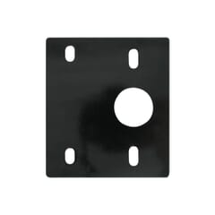 BLACK PAINTED PLATE SIDE MARKER STRAIGHT R/L
