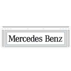 MERCEDES CUSTOMIZED WHITE MUDFLAP 650