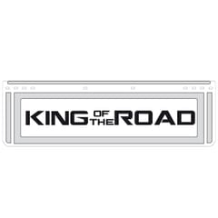 KING OF THE ROAD CUSTOMIZED WHITE MUDFLAP 650