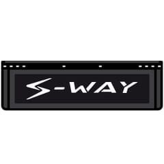 S-WAY CUSTOMIZED BLACK MUDFLAP 650