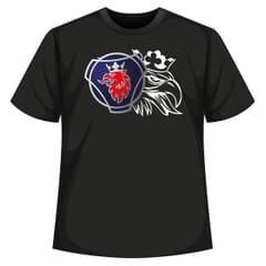 T-SHIRT UNISEX BLACK SCANIA LOGO AND GRIFFIN
