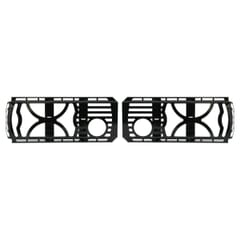 PAIR OF BLACK LINE PROTECTIVE GRILL FOR ALL VEHICLES WITH VIGNAL LC8 LIGHTIN