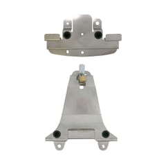 KIT SUPPORTO ACCIAIO INOX 2B PER SCALA ALLUMINIO GRADINO 30X30 PASSO 285MM