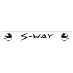PARASPRUZZO BIANCO LUNGO PER TRAVERSE PERSONALIZZATO S-WAY CON LOGO SCRITTA NERA