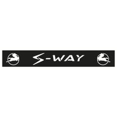 PARASPRUZZO NERO LUNGO PER TRAVERSE PERSONALIZZATO S-WAY CON LOGO SCRITTA BIANCA