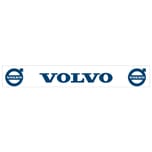 PARASPRUZZO BIANCO LUNGO PER TRAVERSE PERSONALIZZATO VOLVO CON STEMMA SCRITTA BLU