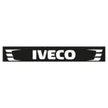 PARASPRUZZO NERO LUNGO PER TRAVERSE PERSONALIZZATO BIANCO IVECO CON BAFFETTI LATERALI