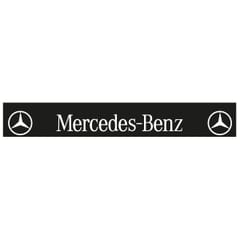 PARASPRUZZO NERO LUNGO PER TRAVERSE PERSONALIZZATO MERCEDES CON STEMMA SCRITTA BIANCA