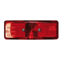FANALE INGOMBRO ROSSO A LAMPADA 12/24V CON VITI