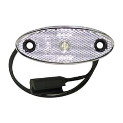 WHITE LED MARKER LAMP 12/24V CABLE 0.5 MT WITH CLICK-IN - RUBBOLITE