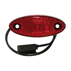 RED LED MARKER LAMP 12/24V CABLE 0.5 MT WITH CLICK-IN - RUBBOLITE