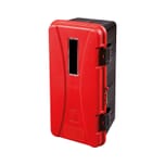 PORTA ESTINTORE IN TERMOPLASTICA PER ESTINTORE DA 6 KG COLORE ROSSO NERO