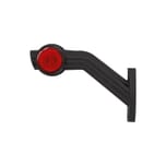 LED MARKER LAMP 60º LEFT WITH CABLE 0.5 MT WHITE/RED/ORANGE 10/30V