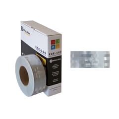 NASTRO PER SUPERFICI RIGIDE COLORE BIANCO ROTOLO 50 METRI ECE104 VERSIONE CONTINUA METALLIZZATA