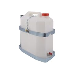 PLASTIC WATER TANK 25LT. WITH VERTICAL GALVANIZED SUPPORT