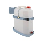 PLASTIC WATER TANK 25LT. WITH VERTICAL GALVANIZED SUPPORT WITH BRACKET