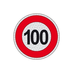 SELF-ADHESIVE SPEED LIMIT DISC 100 KM/H