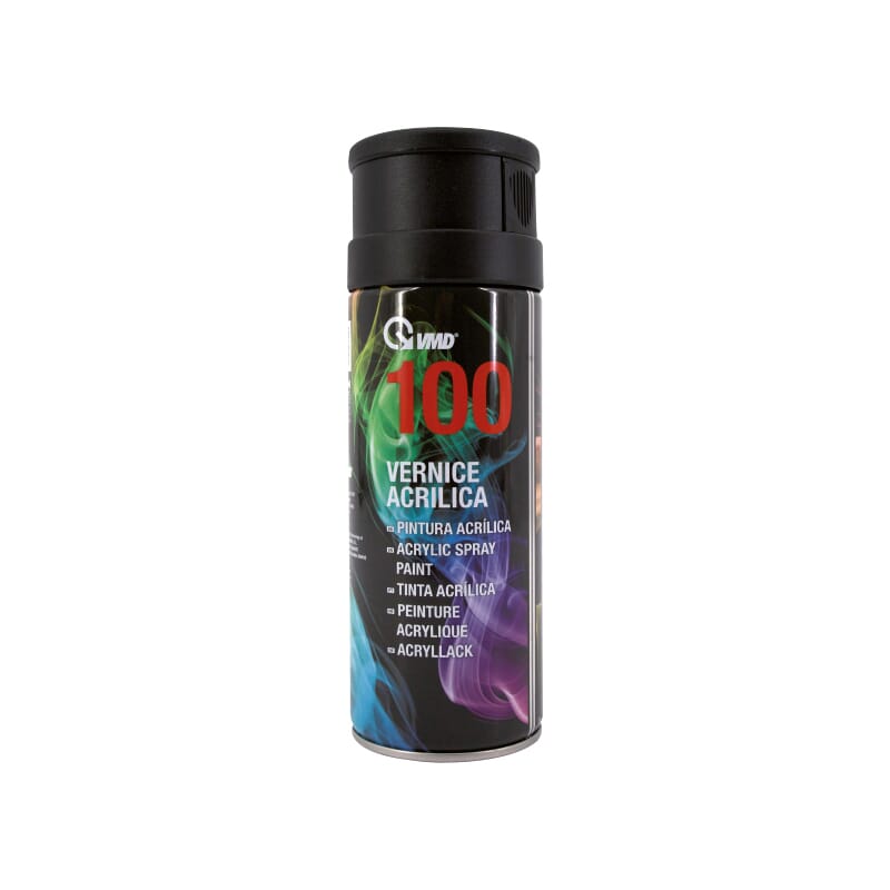 Vernice spray universale alta qualità colore nero lucido ml400