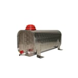 FLOWERED STAINLESS STEEL WATER TANK 12 LT WITH FIXING FEET