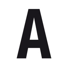CARATTERE ADESIVO LETTERA `A`