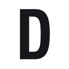 CARATTERE ADESIVO LETTERA `D`