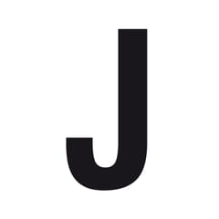 CARATTERE ADESIVO LETTERA `J`