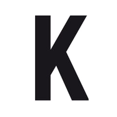 CARATTERE ADESIVO LETTERA `K`
