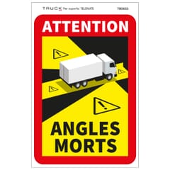 ANGLES MORTS STICKER FOR TRUCK FOR TARPAULIN SURFACE