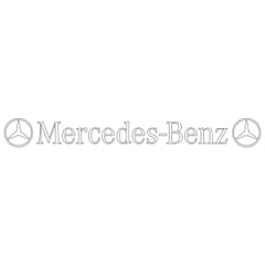 MERCEDES PRE-SPACED STICKER FOR SUN VISOR