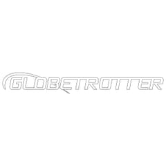 GLOBETROTTER PRE-SPACED STICKER FOR SUN VISOR