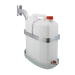 PLASTIC WATER TANK 25LT. WITH VERTICAL GALVANIZED CURVED SUPPORT