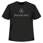 T-SHIRT UNISEX NERA MERCEDES LOGO
