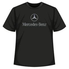 T-SHIRT UNISEX BLACK MERCEDES LOGO