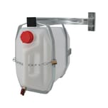 PLASTIC WATER TANK 25LT WITH LATERAL VERTICAL GALVANIZED CURVED SUPPORT