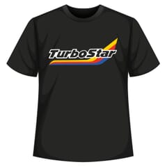T-SHIRT UNISEX BLACK TURBO STAR LOGO