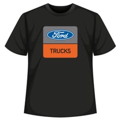 T-SHIRT UNISEX BLACK FORD LOGO