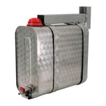 FLOWERED STAINLESS STEEL WATER TANK 25LT WITH SUPPORT