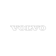 WHITE VOLVO PRE-SPACED STICKER