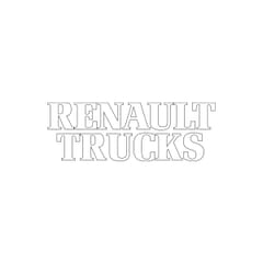 WHITE RENAULT PRE-SPACED STICKER