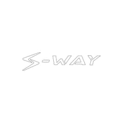 WHITE S-WAY CARVING STICKER