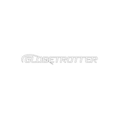 WHITE GLOBETROTTER PRE-SPACED STICKER